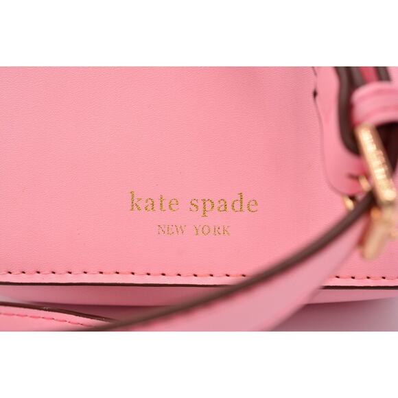 Kate Spade NY Nicola Twistlock Small Flap Shoulder Bag Rococo Pink Heart RARE - Picture 5 of 12